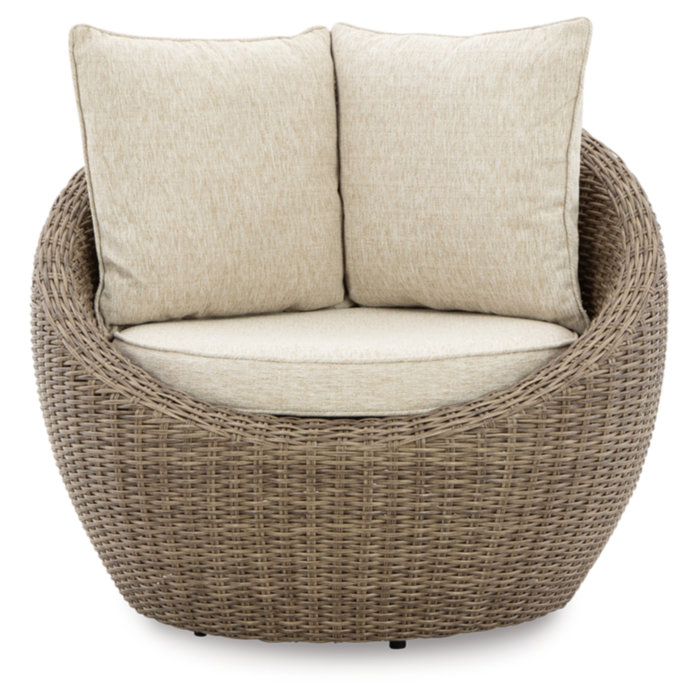 Signature Design by Ashley Swivel Patio Chair with Cushions & Reviews